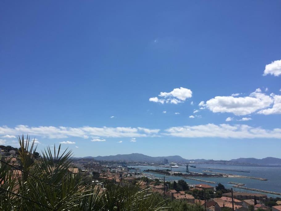Superbe Terrasse Avec Vue Panoramique Sur La Mer مارسيليا المظهر الخارجي الصورة